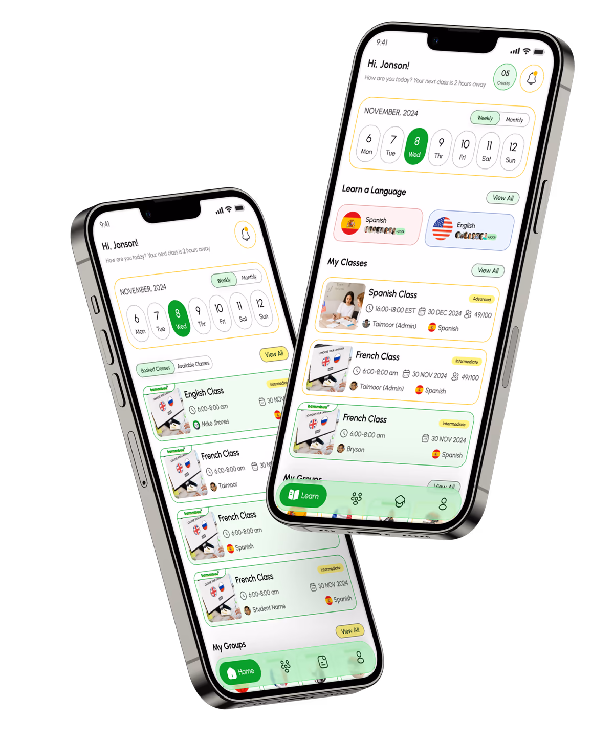 Bammbuu — app screens