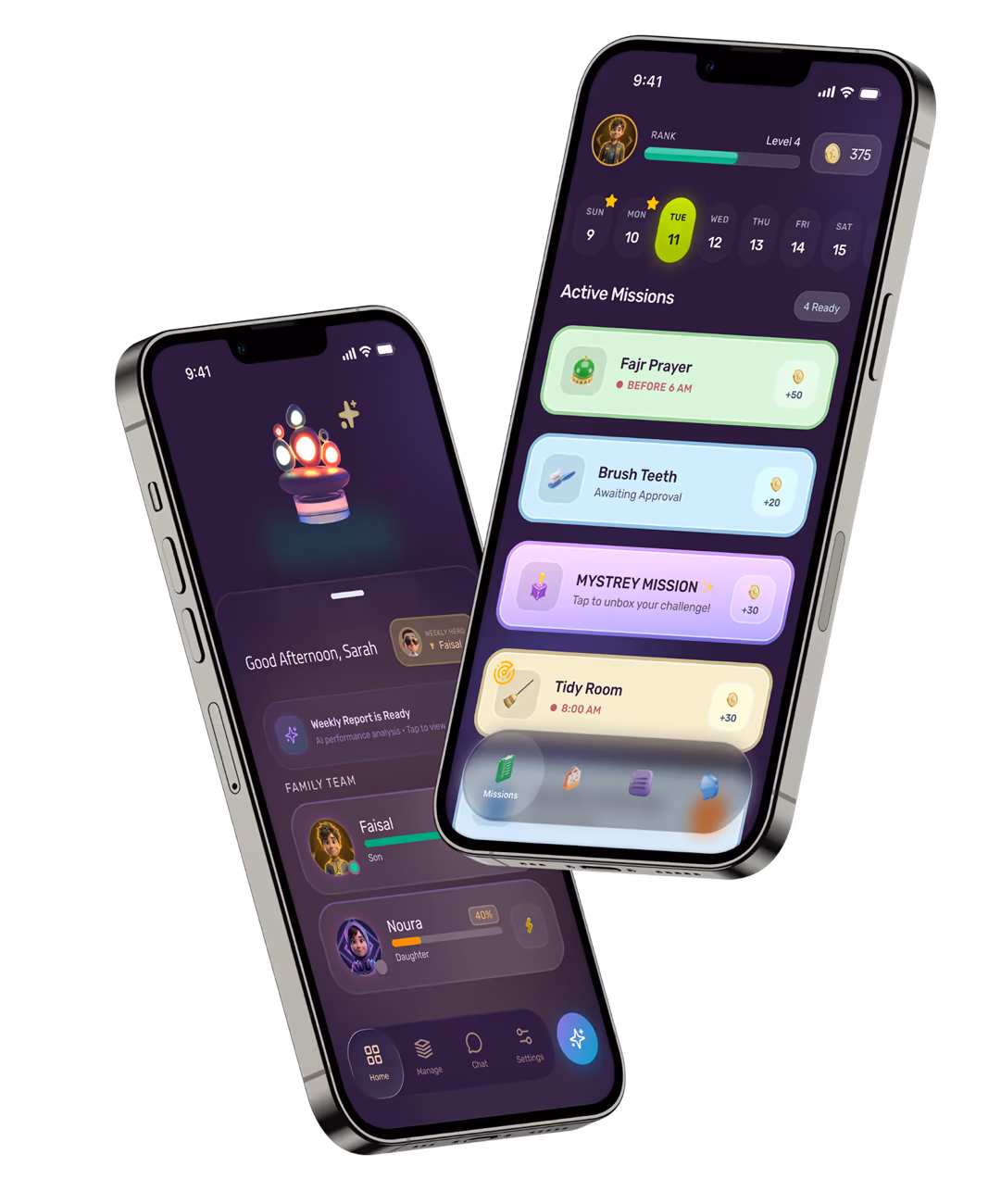 Kibu — app screens