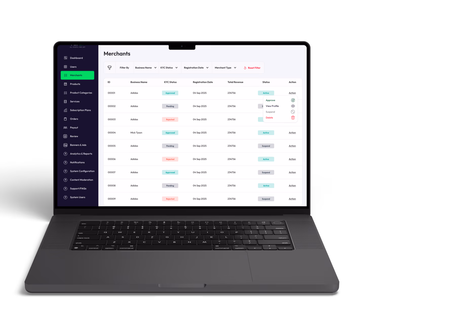 SportEx — web app